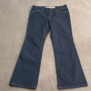 Loft dark flare jeans